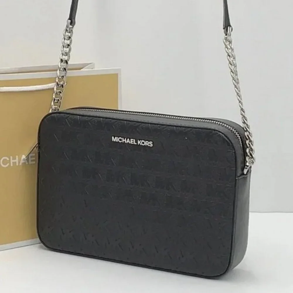 MICHAEL KORS LARGE EAST WEST CROSSBODY BLACK